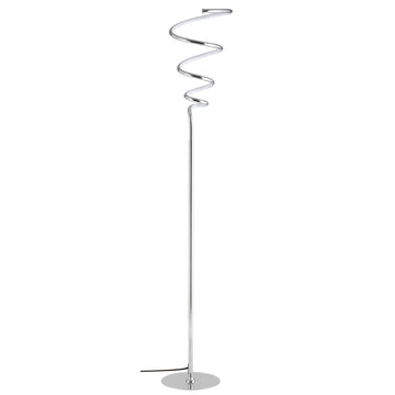 Scribble 60.5" Modern Dimmable Metal Integrated LED Floor Lamp - JONATHAN Y